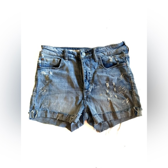 Anthropologie Pilcro Jean Shorts Distressed Cut-Off Style - Picture 1 of 8